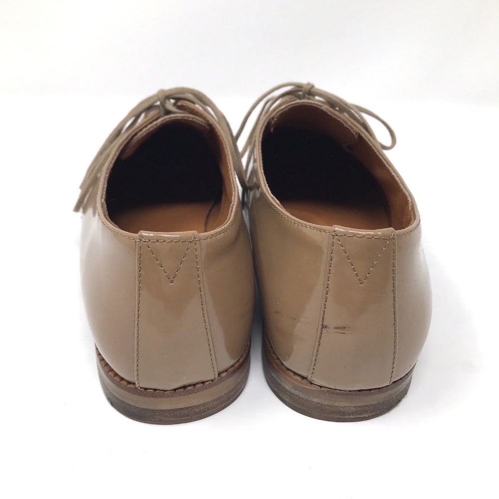 Madewell Tan Lace Up Patent Leather Bobbie Oxfords - Picture 5 of 8